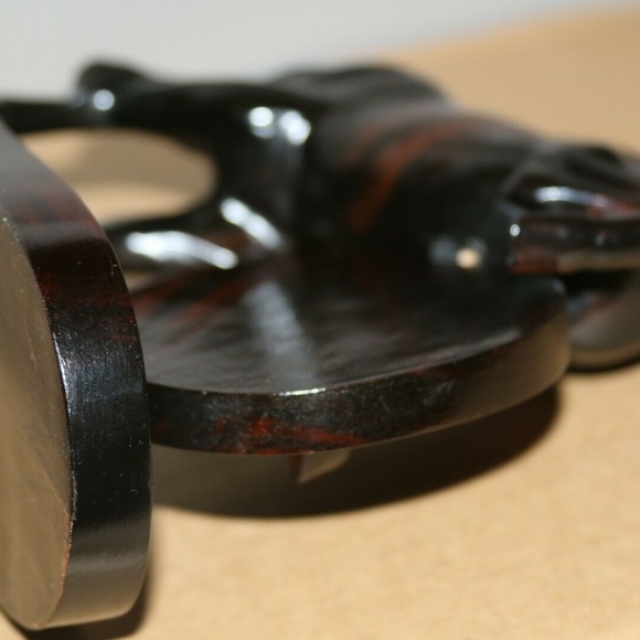 Hand carved wooden figure horse animal figurine - Picture 8 of 8